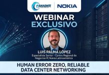 CANAEMTE Invita al Webinar Exclusivo con NOKIA Estratégico sobre Infraestructura de Data Centers «Human Error Zero, Reliable Data Center Networking»