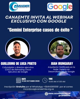 Invitación Gratuita Webinar La transformación digital y la inteligencia artificial redefinen el futuro empresarial.